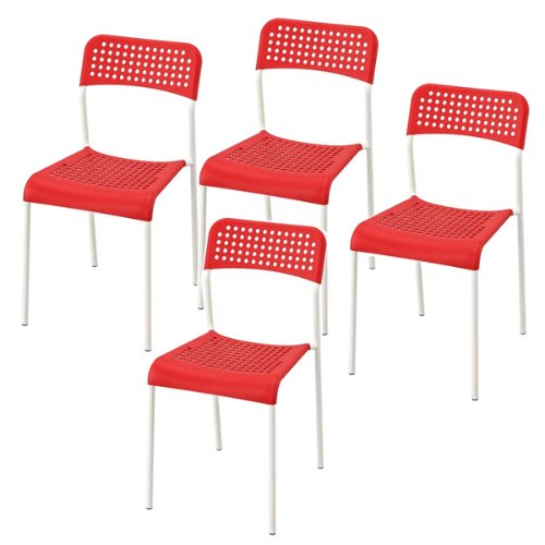 [IKEA/대량구매]ADDE 의자 (4P세트/즉시발송)/플라스틱 의자/야외/행사/책상/식탁 의자
