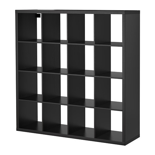 [IKEA] KALLAX Shelving unit, 책장 (블랙브라운 147x147) 103.518.89