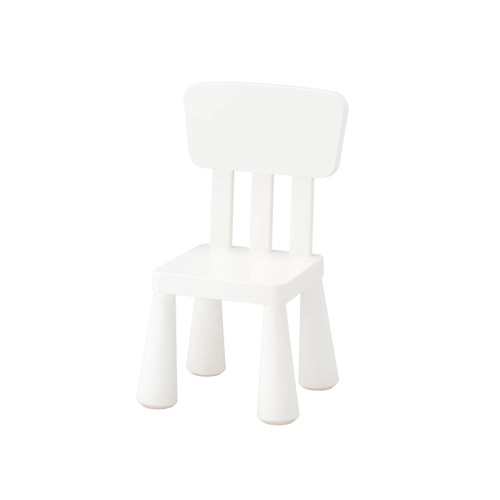 [IKEA] MAMMUT 등받이 의자 (화이트) 903.653.64