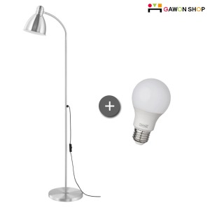 [IKEA] LERSTA 장스탠드와 전구/조명 (알루미늄) 202.842.48/604.387.05