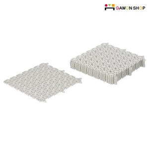 [IKEA] ALTAPPEN 플라스틱 조립마루 9P세트/바닥재/타일 (라이트그레이) 704.208.99