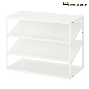 [IKEA] PLATSA 사선형 신발보관대/진열벤치 (화이트) 704.525.45