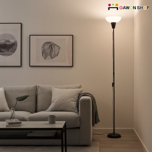 [IKEA] TAGARP 상향식 스탠드와 전구 2P세트/플로어조명 (블랙) 804.640.53/404.387.25