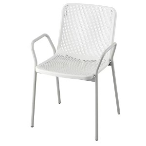 [IKEA] TORPARO 야외 암체어/카페의자 (화이트-그레이) 905.378.98
