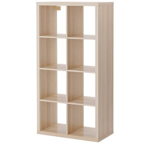 [IKEA]KALLAX Shelving unit,책장(화이트스테인 참나무무늬, 77x147 cm) 703.629.17