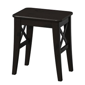[IKEA] INGOLF 원목 사각스툴/의자 (브라운블랙) 803.627.28