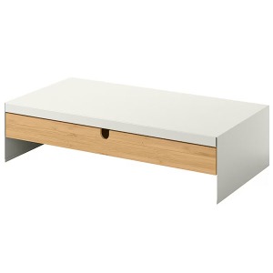 [IKEA] ELLOVEN 모니터스탠드 겸 서랍/사무용품 (화이트) 804.747.83