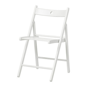 [IKEA] TERJE 원목 접이식 의자(화이트)/Folding chair, white 202.224.44