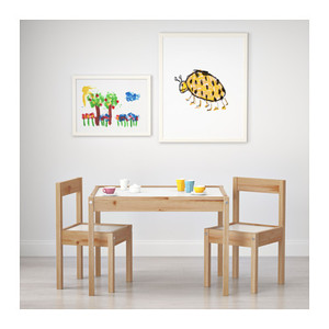 [IKEA] LATT 어린이테이블 의자2개세트 101.784.13