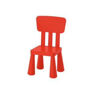 [IKEA] MAMMUT 등받이 의자 (레드) 203.653.67