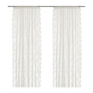 [IKEA] ALVINE SPETS 레이스 커튼 / Net curtains, 1 pair, off-white 401.718.63