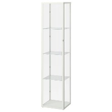 [IKEA] BLALIDEN 유리도어 진열장/강화유리 장식장 (화이트) 405.012.60