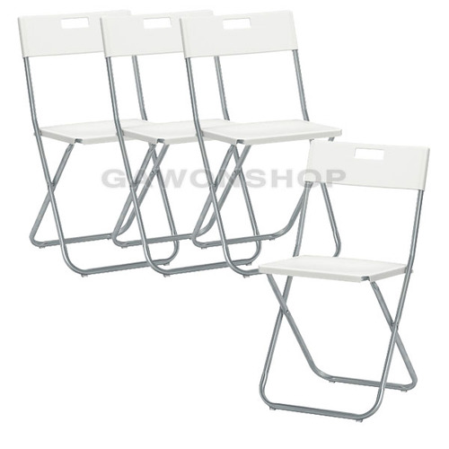 [IKEA/대량구매] GUNDE 접이식의자 (4P세트/즉시발송)/플라스틱 의자/야외/행사/책상/식탁 의자