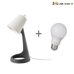 [IKEA] SVALLET 독서등과 전구 (다크그레이-화이트) 003.584.95/104.164.14
