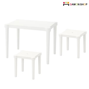 [IKEA] UTTER 어린이 테이블과 스툴 2개세트 (화이트) 403.577.38/303.577.86