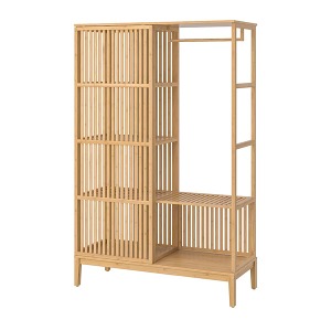 [IKEA] NORDKISA 대나무 미닫이옷장/오픈형옷장 (대나무) 804.394.69