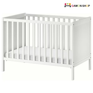 [IKEA] SUNDVIK 아기침대 프레임 (60x120cm)/신생아침대/원목아기침대 (화이트) 203.721.55