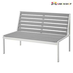 [IKEA] JOLPEN 야외용 2인용 벤치/테라스 (화이트-그레이) 205.227.39