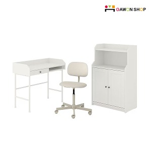 [IKEA] HAUGA/BLECKBERGET 책상과 의자와 수납장 세트 704.776.78/304.830.49/404.150.74
