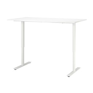 [IKEA] TROTTEN 수동 높이조절 책상/테이블 (화이트) 794.295.79