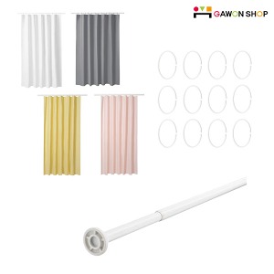 [IKEA] LUDDHAGTORN 샤워커튼 풀세트 (링+봉/색상선택가능)