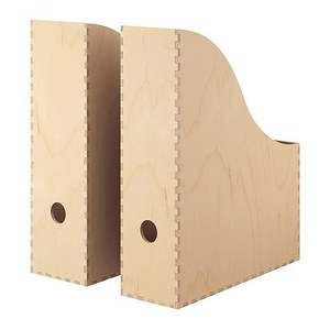 [IKEA] KNUFF 파일꽂이 2개 세트 (나무)/Magazine file  301.873.41