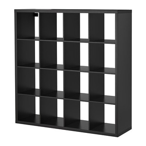 [IKEA] KALLAX Shelving unit, 책장 (블랙브라운 147x147) 103.518.89