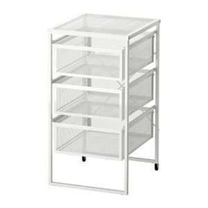 [IKEA] LENNART Drawer unit / 철제 3단 서랍장(화이트) 103.261.78