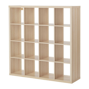 [IKEA] KALLAX Shelving unit/ 책장 (화이트스테인 참나무무늬, 147x147) 503.629.18