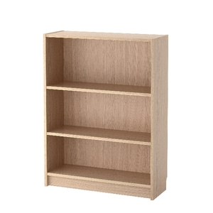 [IKEA] BILLY 책장 (화이트스테인 참나무무늬목, 106x28x80) 104.042.46