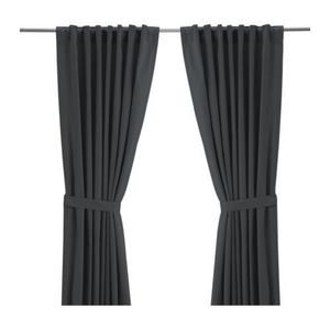 [IKEA] RITVA Pair of curtains with tie-backs / 커튼 (그레이) 001.723.41