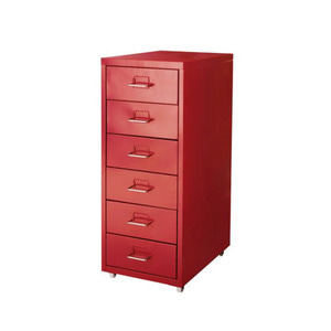 [IKEA] HELMER drawer unit/ 철제 서랍 수납장 (28*43*69, 레드)001.760.99