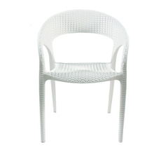 [GAWON] MISTY-ROUND 의자 (화이트)/라탄의자/플라스틱 의자/야외/행사/책상/식탁 의자 GOW-135