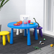 [IKEA] MAMMUT 원형 어린이 테이블(블루) 403.651.87